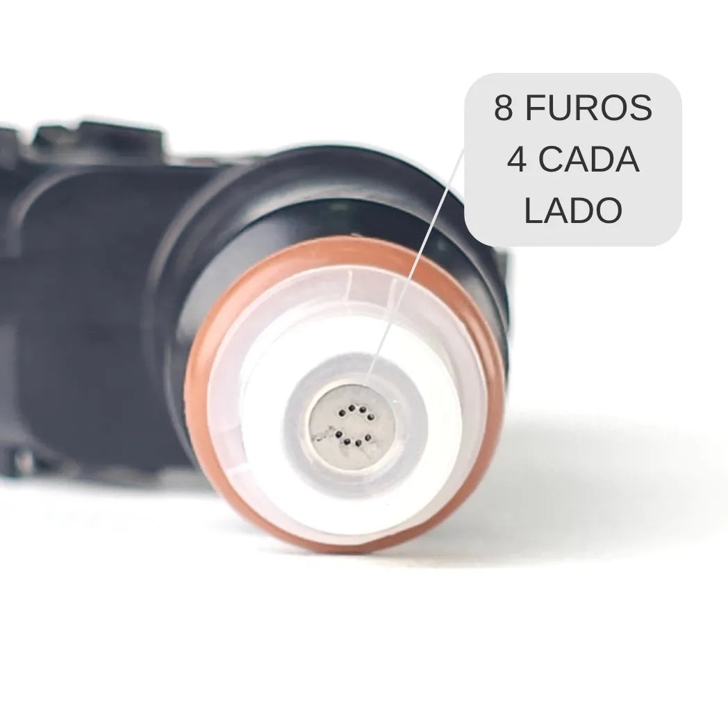 Bico Injetor Honda Fit Civic 1.4 1.5 1.8 8 Furos 4 cada lado