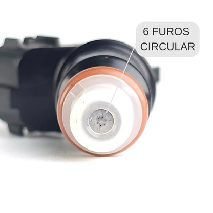 Bico Injetor Honda Fit 1.4 1.5 2003 a 2008 Gasolina (6 Furos Circular)